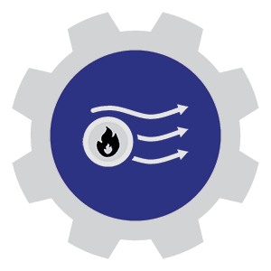 Gas furnace icon